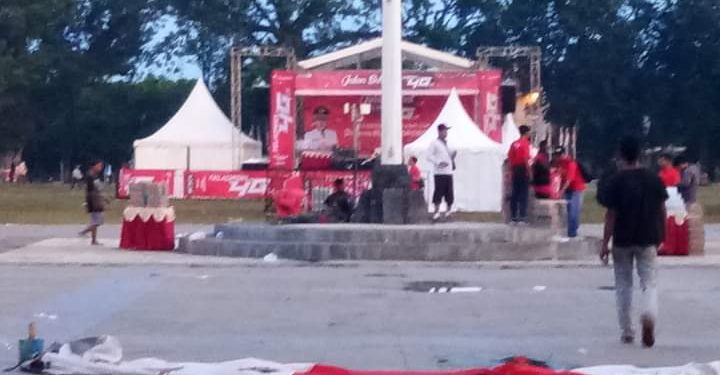 Alun alun Purwodadi with Telkomsel all equipment by Danan jayal